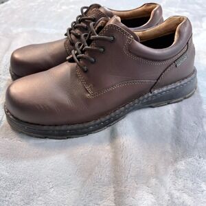 Eastland Waterproof Leather Oxford Shoes Size 11.5‎ D Brown Lace Up Work Casual